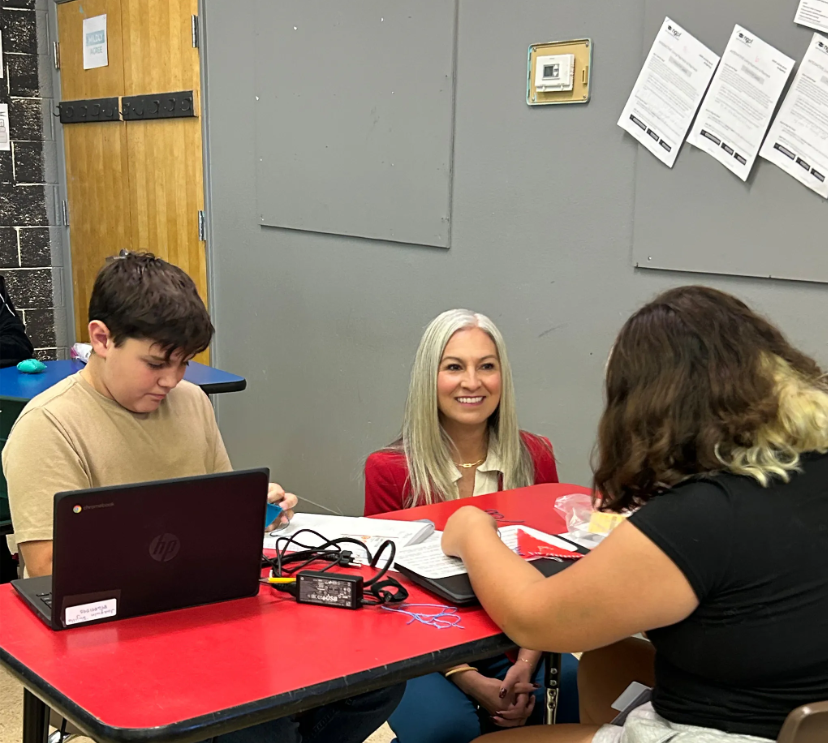 dr. segura with students