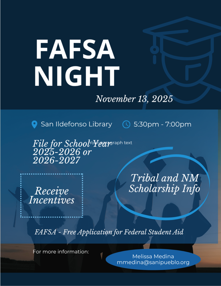 FAFSA Night at San Idelfonso