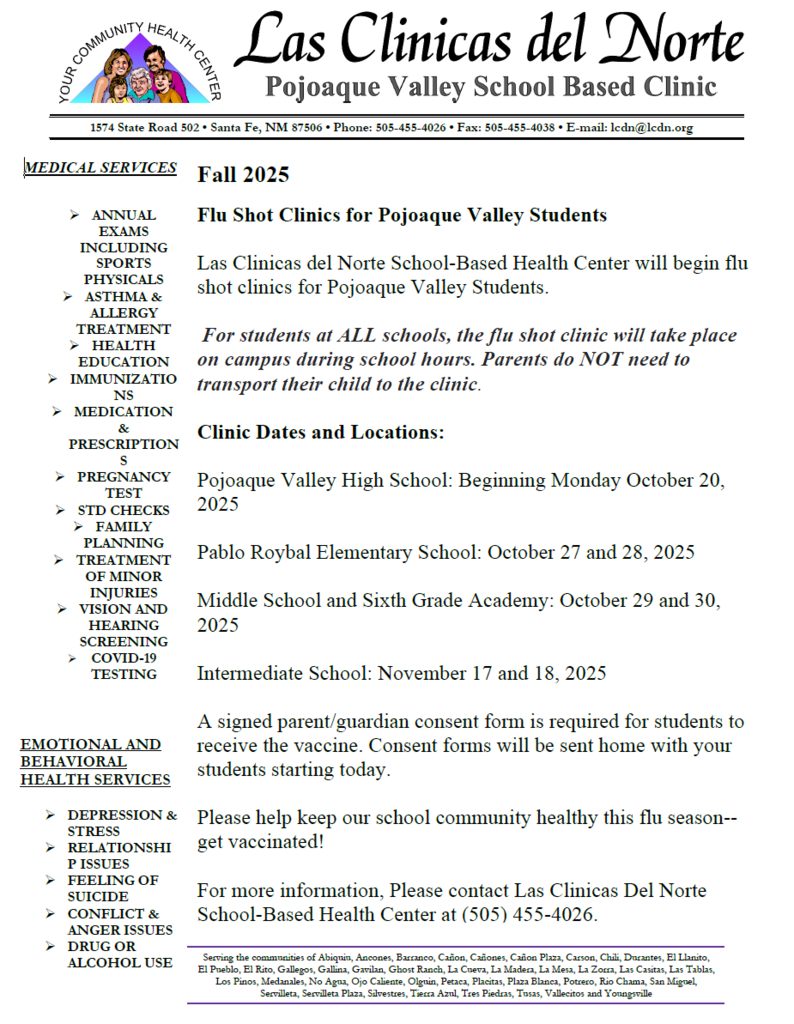 Las Clinicas del Norte Flyer