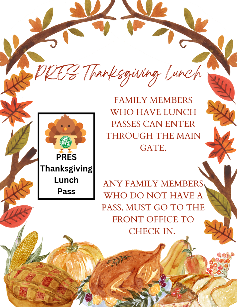 PRES Thanksgiving Lunch Flyer (4)