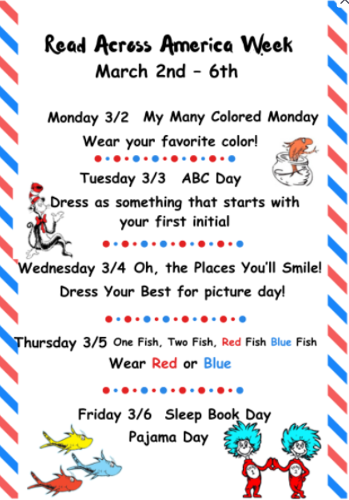 Read Across America Week Flyer
