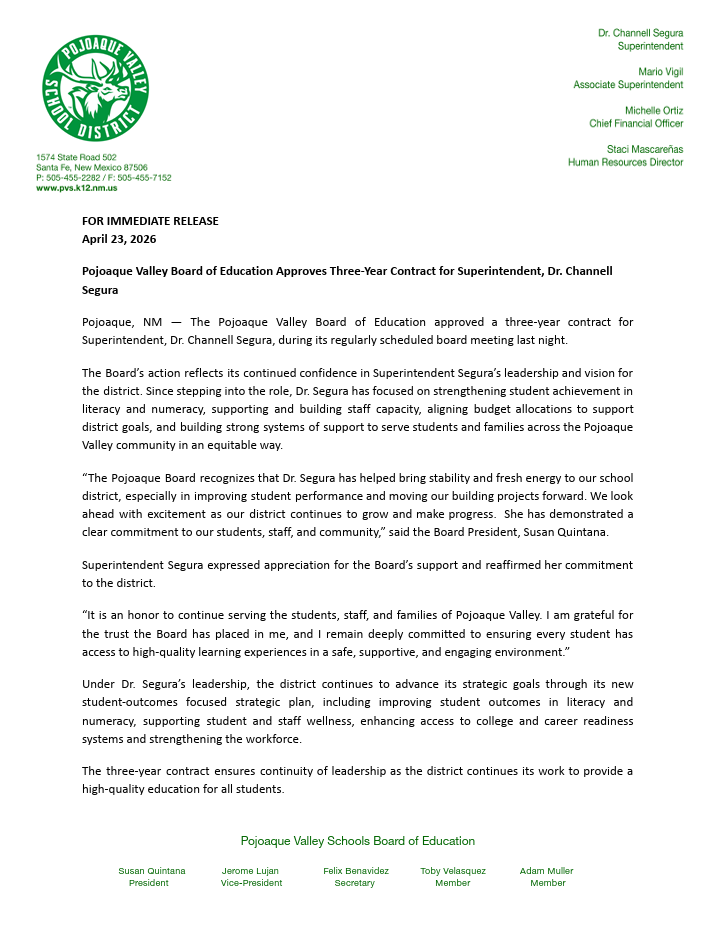 Press release 4/23