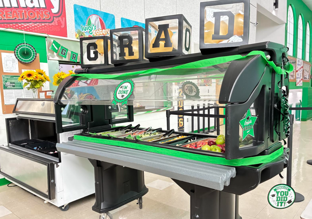 Graduation party in our cafeteria!
