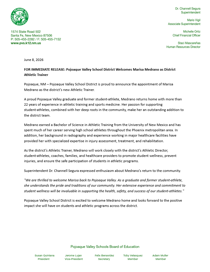 marisa medrano press release
