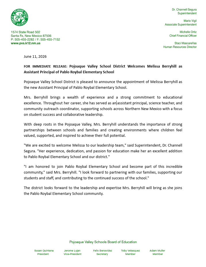 press release melissa berryhill