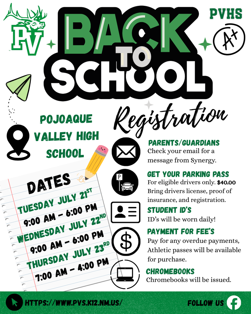 PVHS Registration Information 