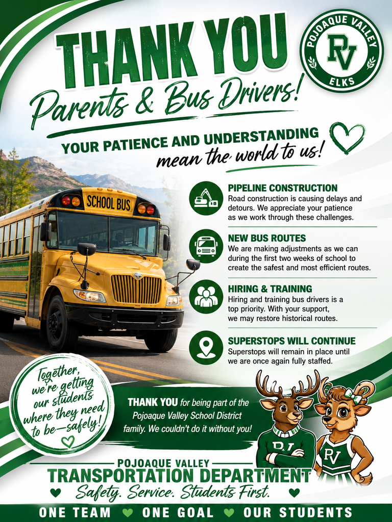 Thank You Parents and Bus Drivers.