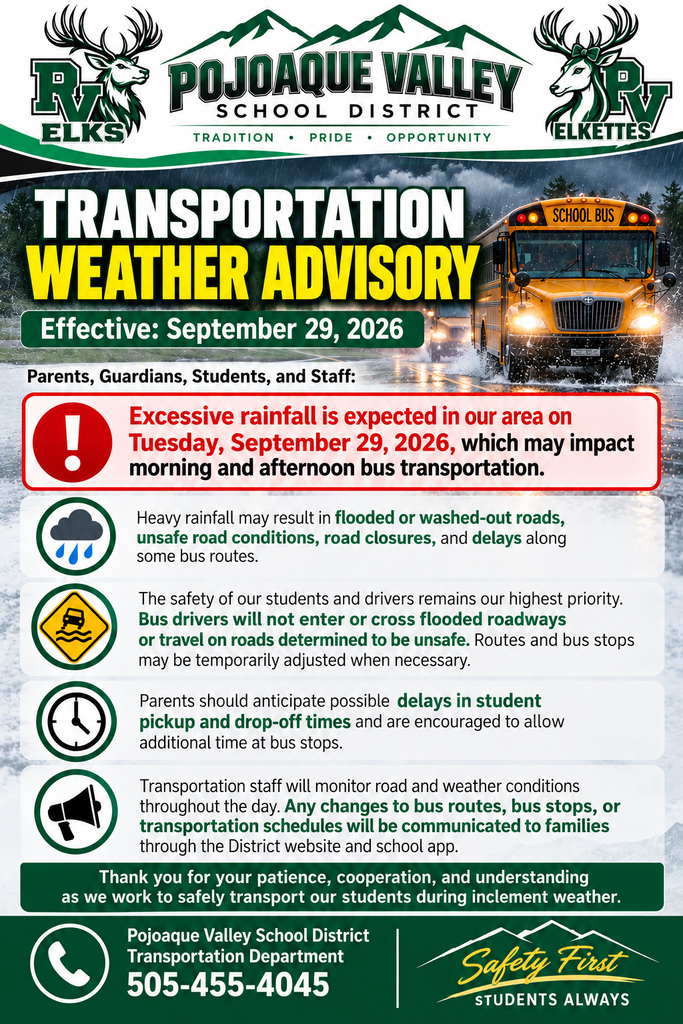 Important Transportation Update 