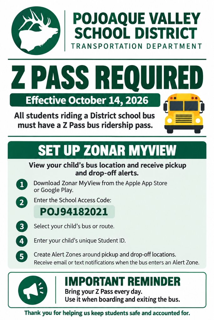 Bus Pass requirement. 