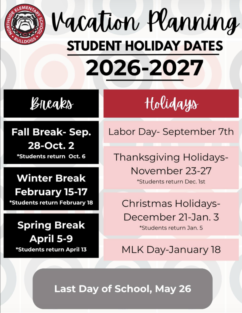 Vacation Planning/ Student Holiday Dates