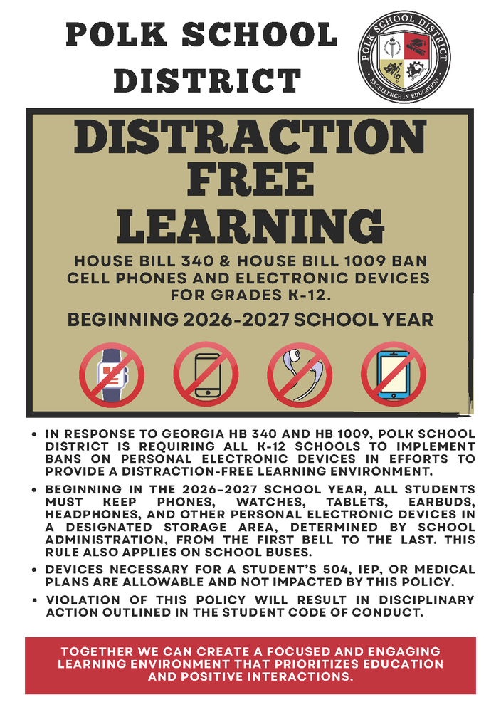 Distraction Free Learning flyer
