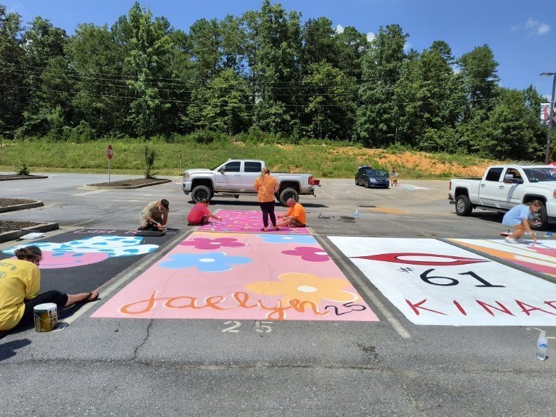 senior parking painting