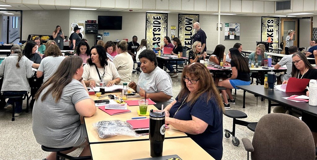 Teachers meeting on first day of school