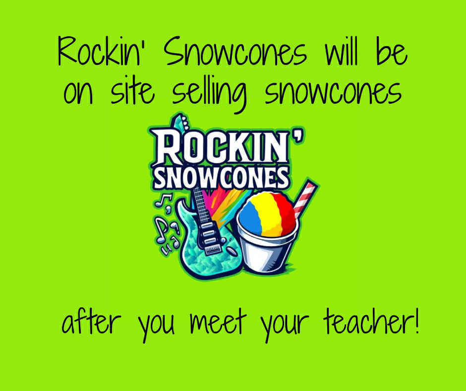 Snowcones sales at open house