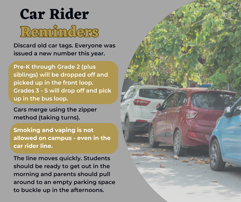 Car Rider Reminders