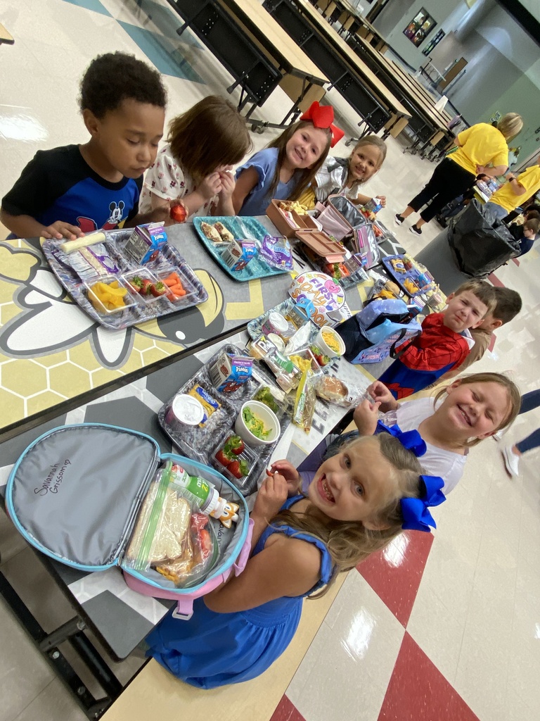 students eating lunch