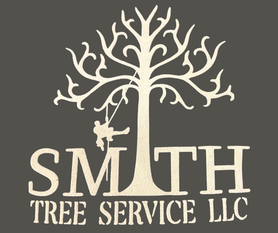 smith tree service logo with large tree
