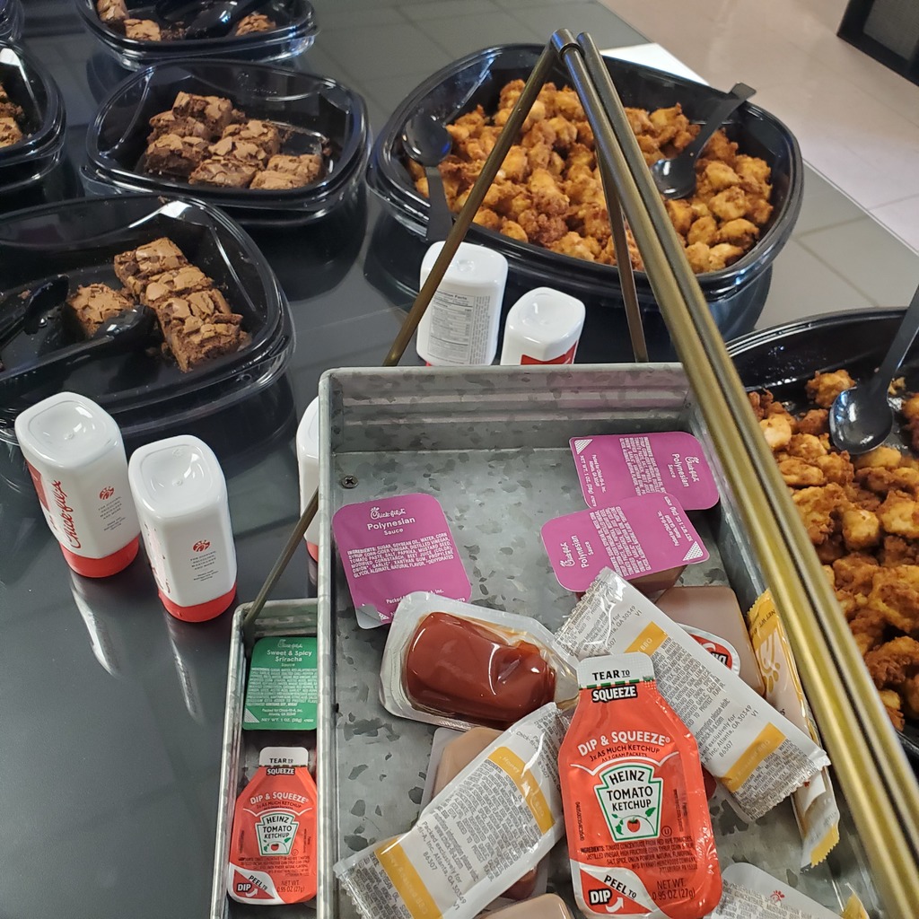 chicken nuggets and sauces