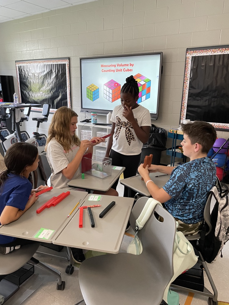 fifth graders learning