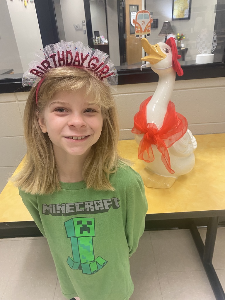 Happy Birthday! This is a picture of a student with a birthday today!