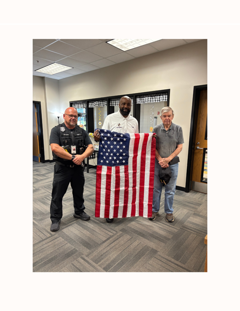 Thank you to the Rockmart American Legion for donating this wonderful flag to our school! 