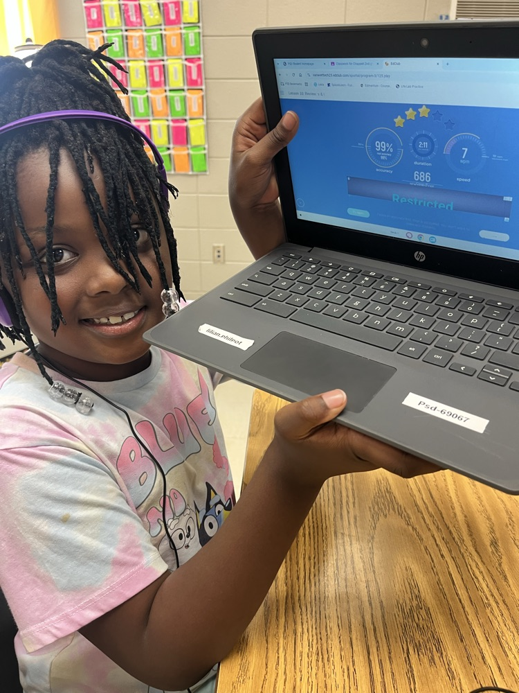 Our students are working wonders on their Chromebooks in computer lab! Check out all their typing achievements!! 