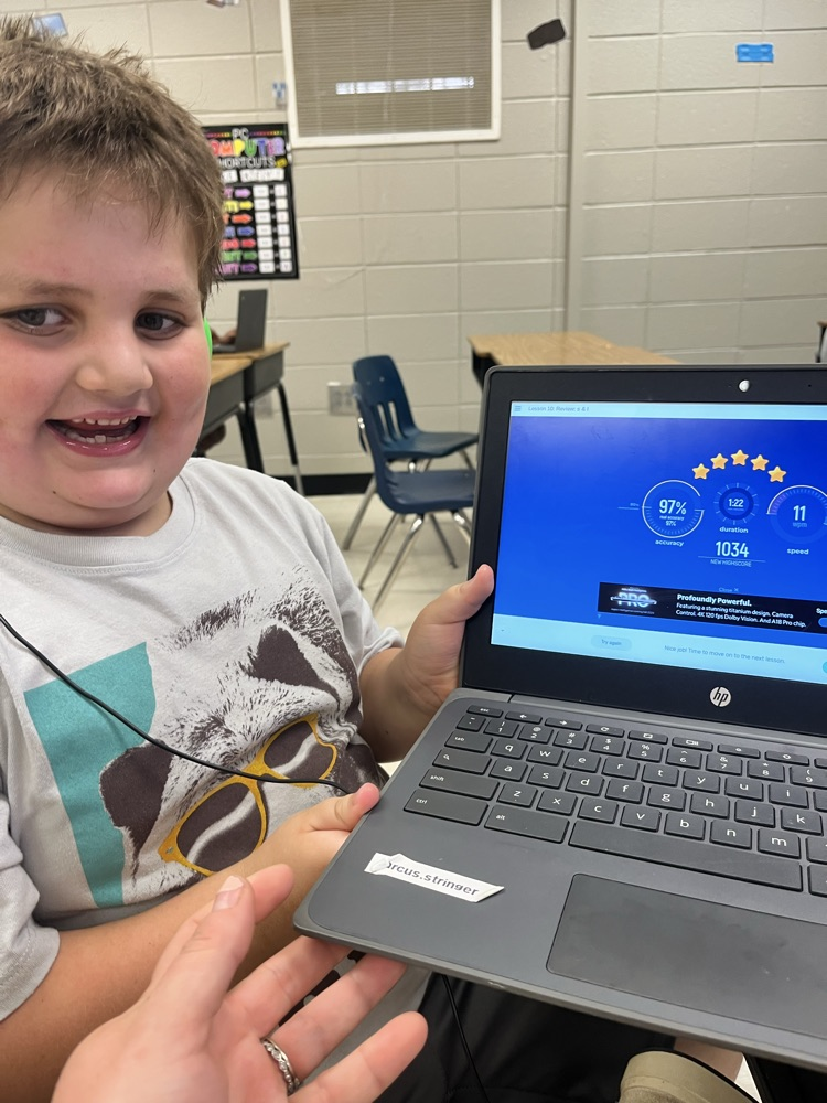 Our students are working wonders on their Chromebooks in computer lab! Check out all their typing achievements!! 