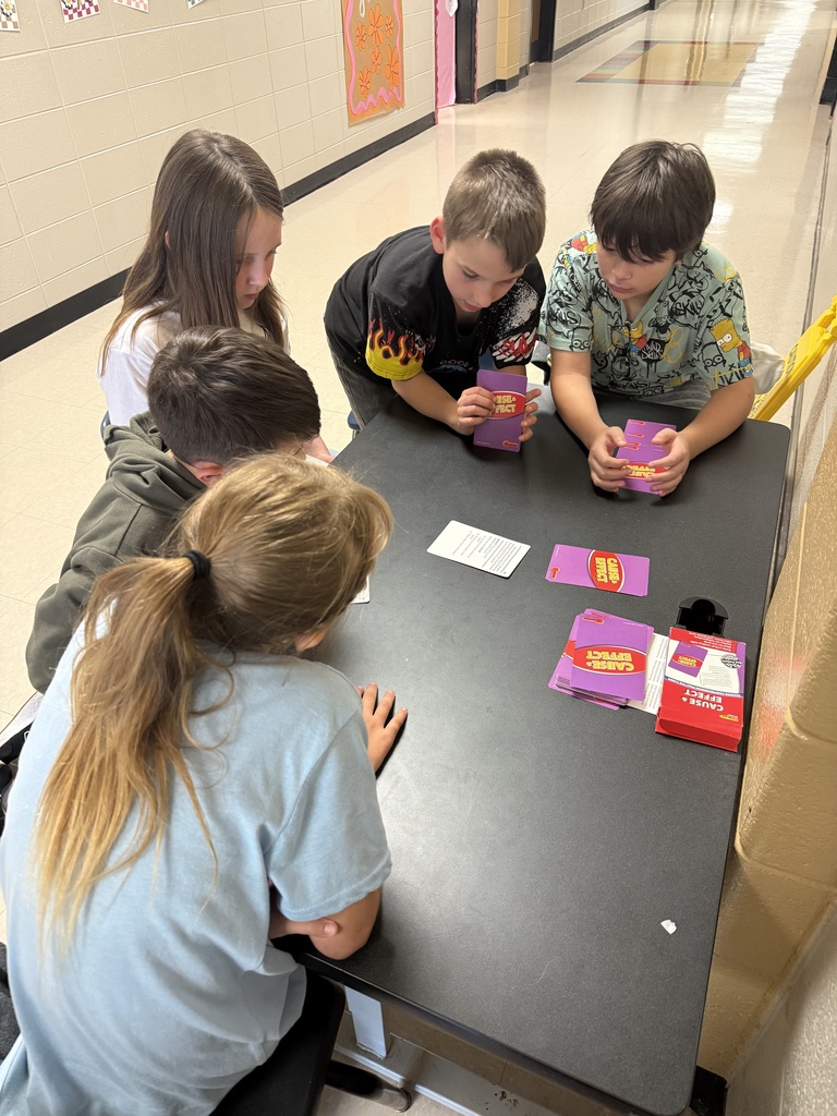 Students working collaboratively on author's purchase and text structure. 