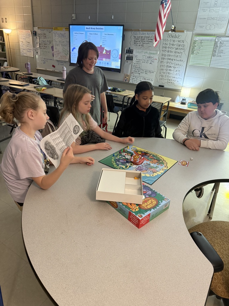 Students working collaboratively on author's purchase and text structure. 