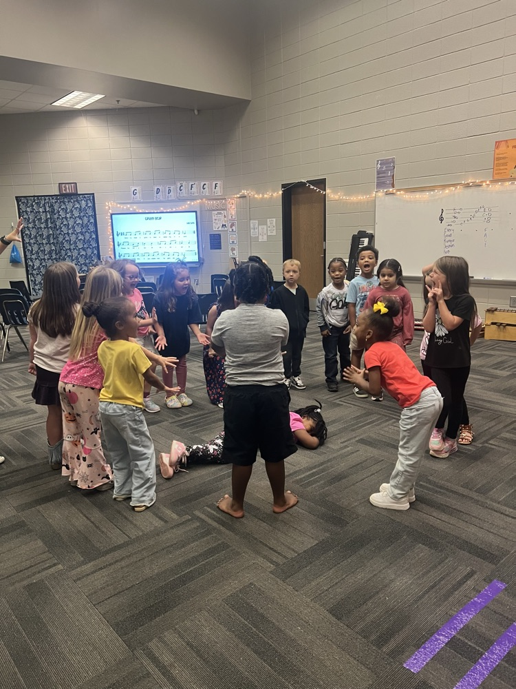 Mr. Hall’s class at music and more and Ms. Wallace’s class making ice cream in a bag.