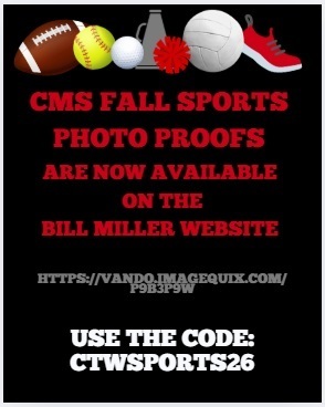 black with red and white text and sports  equipment for accent