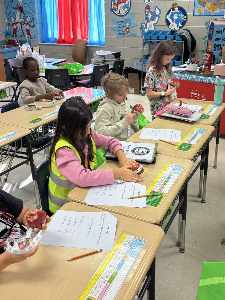 pictures of students completing Johnny Appleseed