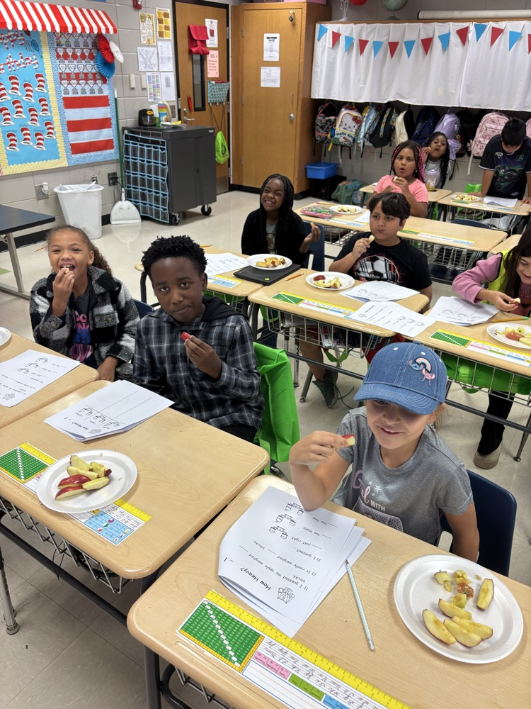 pictures of students completing Johnny Appleseed