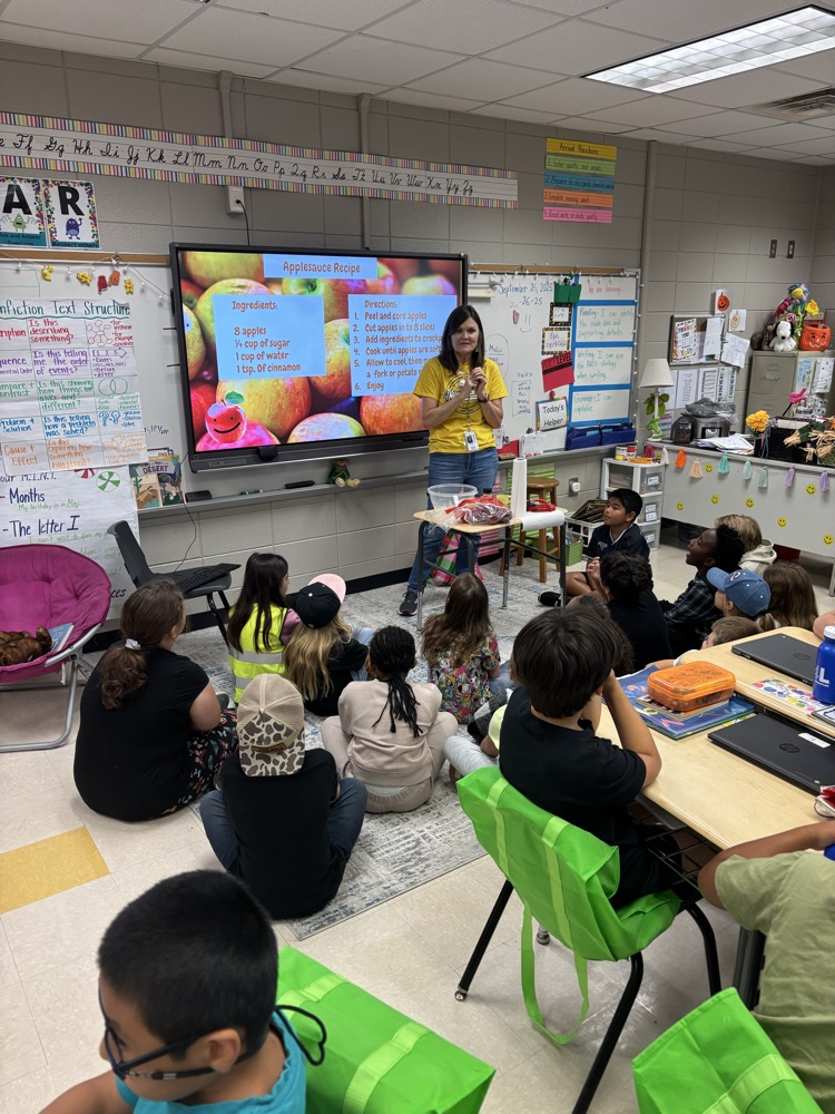 pictures of students completing Johnny Appleseed Mrs. masters in the pic also 