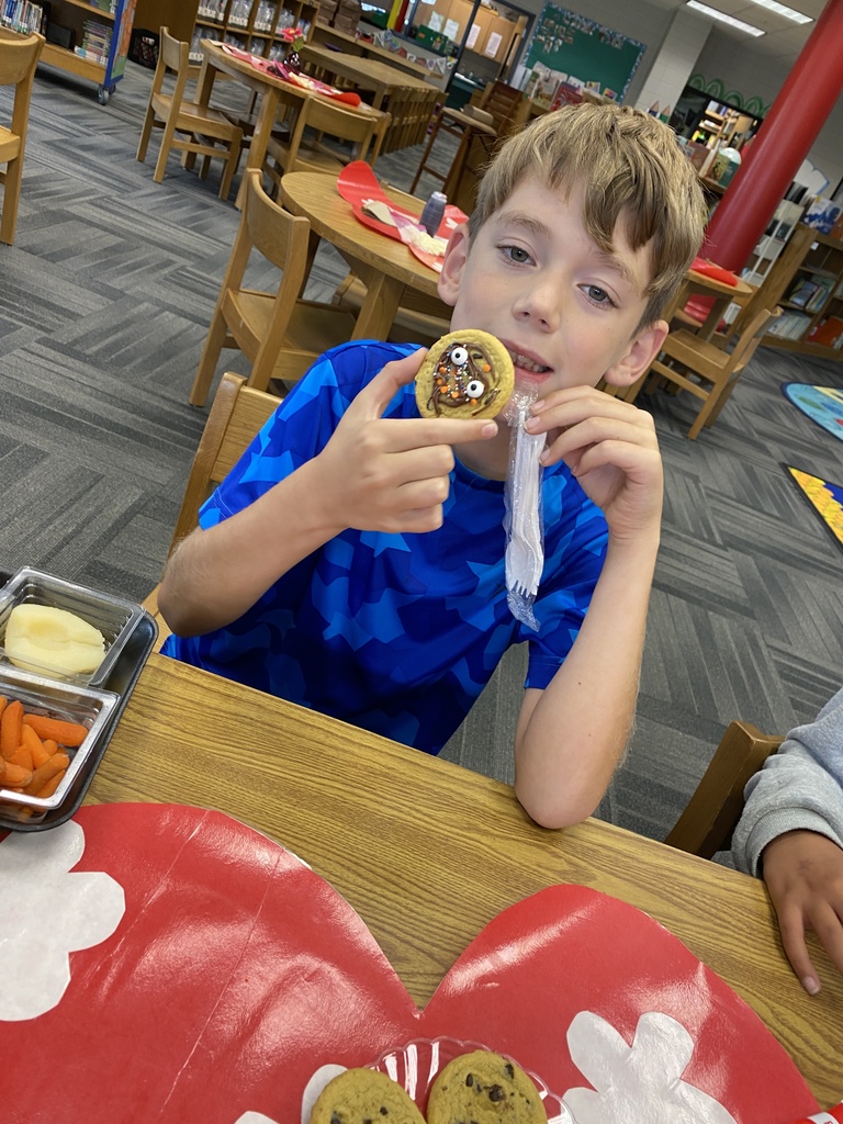 Jace showing off his cookie