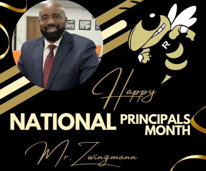 October is National Principals Month! We would like to say thank you to our wonderful principal, Mr. Z! His dedication and commitment to our school does not go unnoticed. We appreciate all you do for our school.