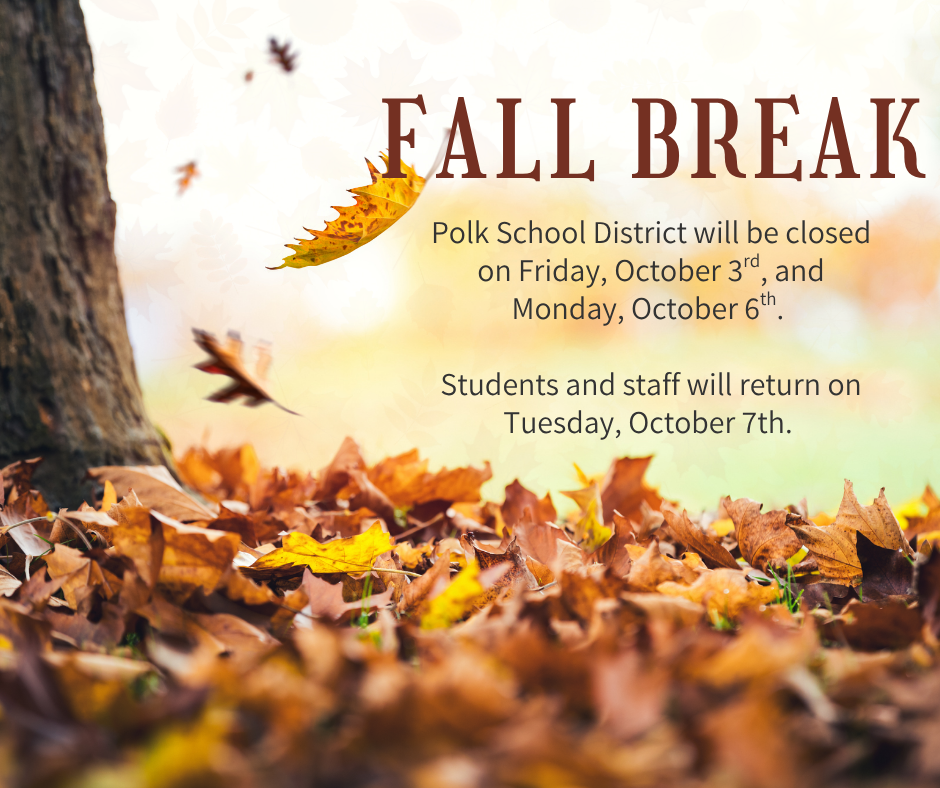 Fall Break Reminder