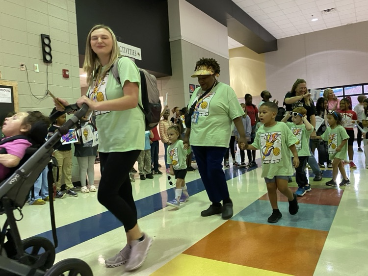 our Van Wert special Olympian’s walking out in a parade