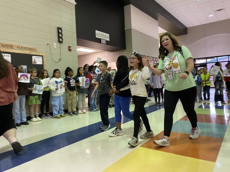 our Van Wert special Olympian’s walking out in a parade
