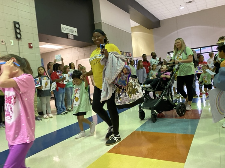 our Van Wert special Olympian’s walking out in a parade