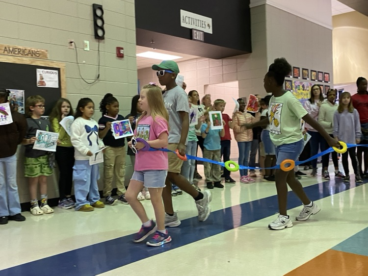 our Van Wert special Olympian’s walking out in a parade