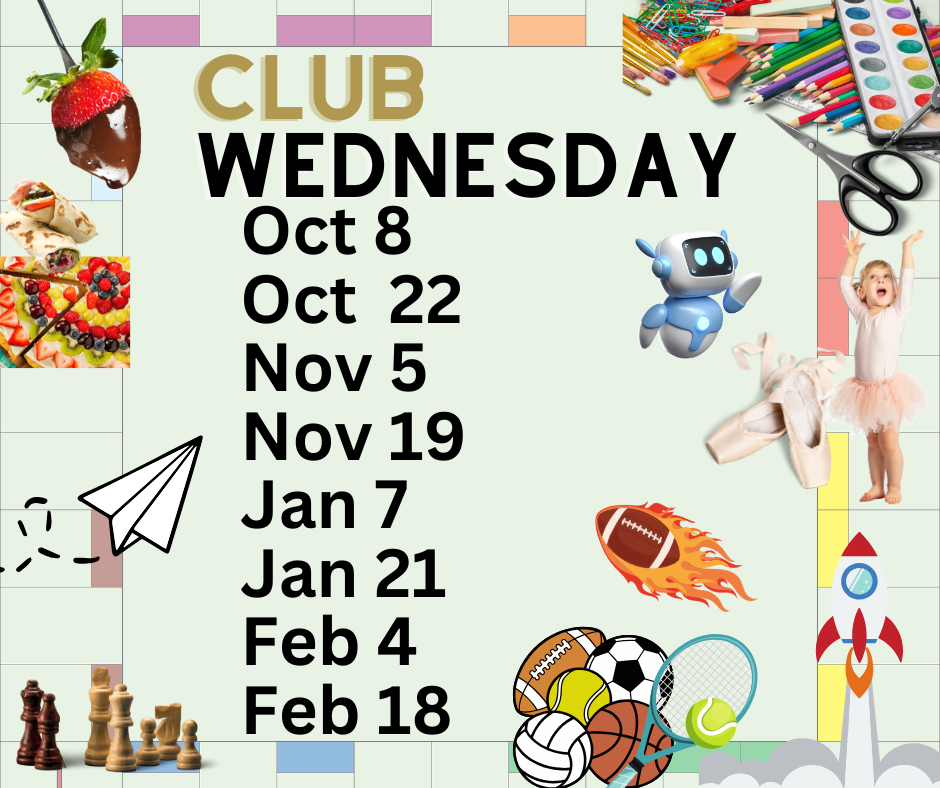 Club Wednesday dates