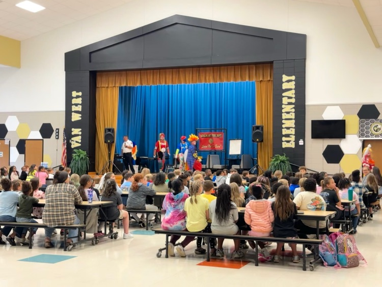 A big thank you to our Rockmart Fire Department!! They stopped by today and presented a fire prevention presentation to our 3-5th grade students. #stopdroproll