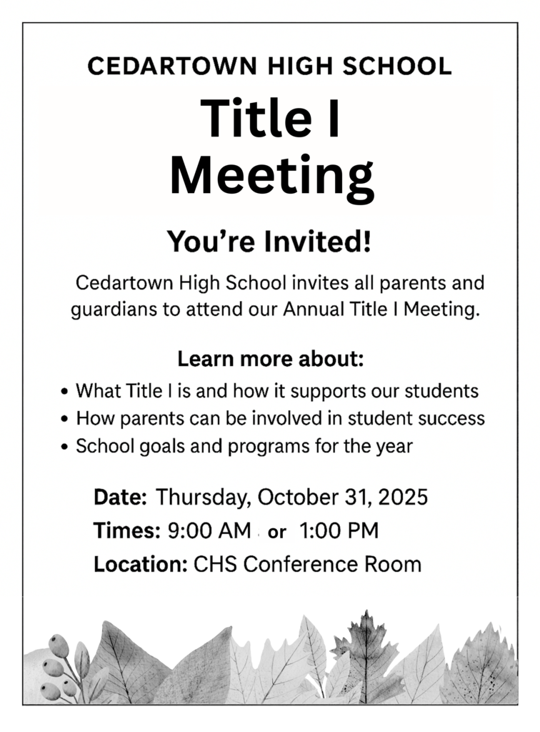 title 1 meeting
