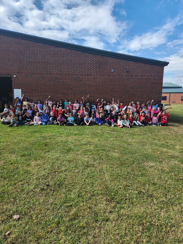 2nd grade students posing with the AR GOAT trophy. Congratulations to our 2nd-grade students! They earned the G.O.A.T. trophy last week after beating Eastside Elementary. This week, it's 1st grade's turn! Let's go, 1st-grade students! #GOAT #ARchallenge