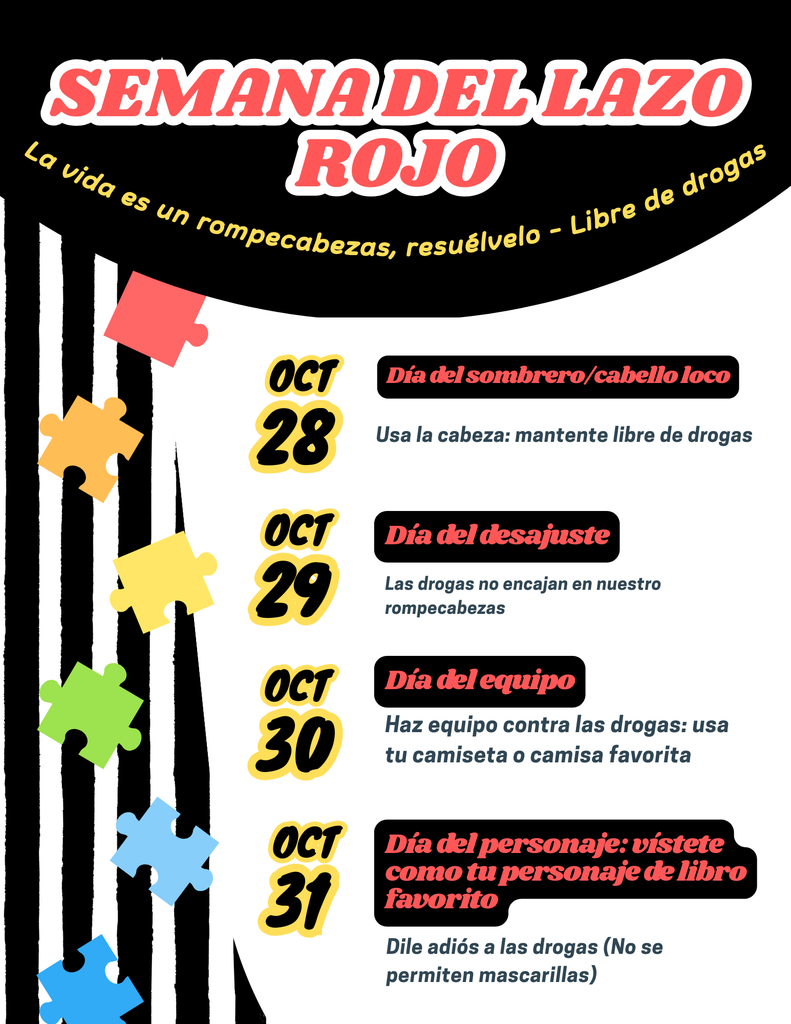 Red ribbon week Spanish version