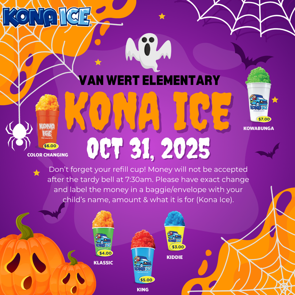 Kona Ice this Friday october 31st