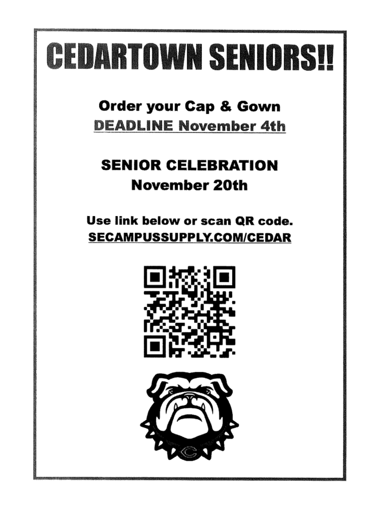seniors cap and gown