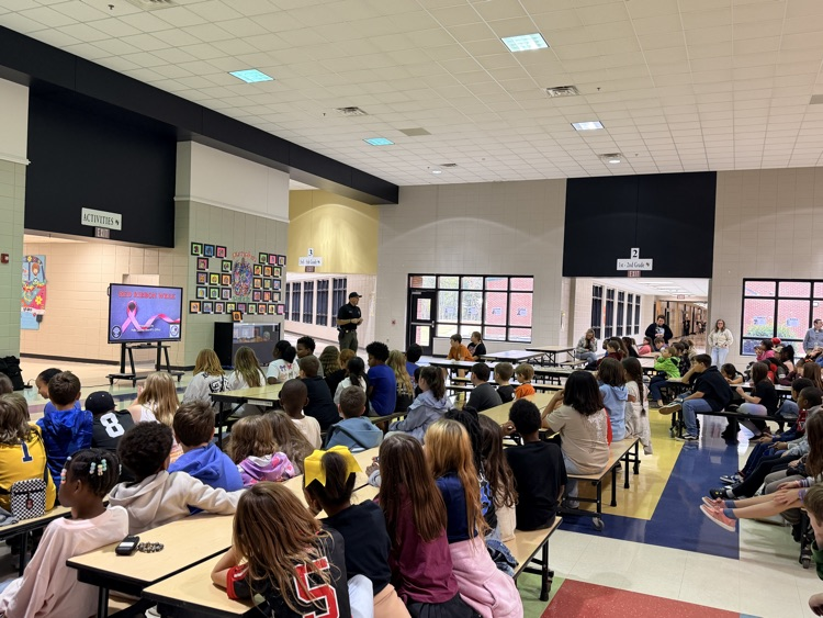 Thank you, Sergeant Breton Watters for conducting today's D.A.R.E. assembly with 3rd-5th graders.