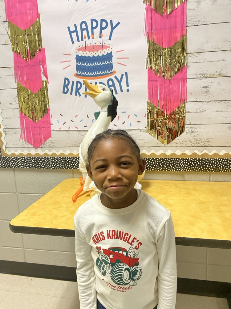 Happy Birthday to the following students who celebrated a birthday recently!! #happybirthday.   boy posing with the goose